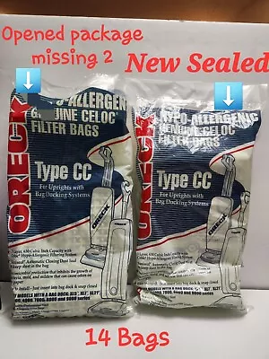 14 Bags Genuine Oreck Type CC Hypo Allergenic CCPK8DW Vacuum Filter Bags Sealed • $18