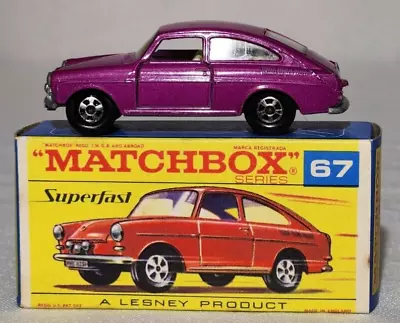 Rare Purple Matchbox Superfast Series No 67 Volkswagen 1600TL • $27