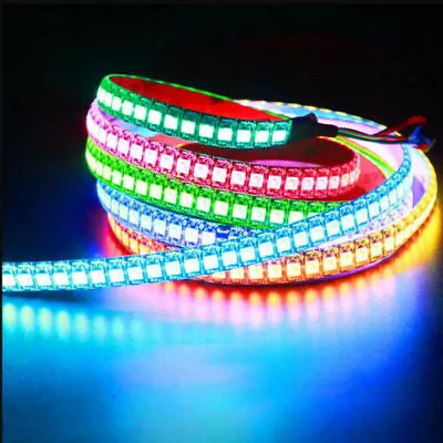 1M 5V WS2812B RGB LED Strip 30/60/144 LEDs 5050 Ws2812 IC Individual Addressable • $12.99