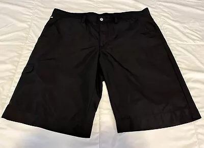 J Lindeberg Golf Shorts Mens 36 Inch Black Performance Lightweight • $28.99