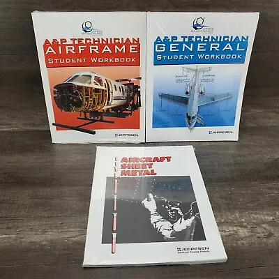 Jeppeson Aircraft Sheet Metal + A & P Student Workbooks Books New • $47.99