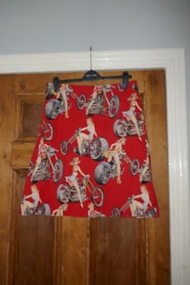 £5 • Buy Pinup Girl Pencil Skirt Size 14/16 Rockabilly 50s/60s Bettie Page Casino VLV