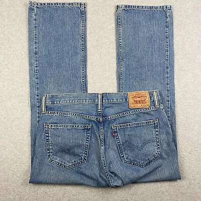 Levis Jeans Mens 34x30 Blue 527 Bootcut Denim Pants Western Workwear Rodeo • $26.99