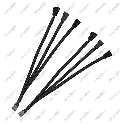 4 Pin 1 To 3 Way PWM Fan Splitter Adapter Cable Hub Power Adapter 10  4 Pack HOT • $16.65