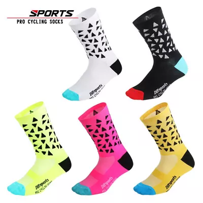 Cycling Socks Pro Men Women Riding Socks Bicycle Bike Sports Ankle Socks XC MTB • $6.49