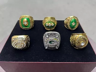 6 Pcs Ring Green Bay Packers Ring Fan Souvenirs Ring Size 11 ！ • $10.50