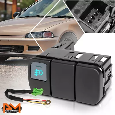 For 92-95 Honda Civic Dash Mounted Fog Light Control Switch W/Wiring Harness • $10.89