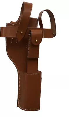 German WWI Mauser C-96 Broomhandle Holster Rig - DARK TAN • $54.53