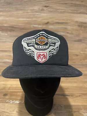 Harley Davidson 95th Anniversary  1998 Dodge Truck SnapBack Trucker Hat Vintage • $19.99