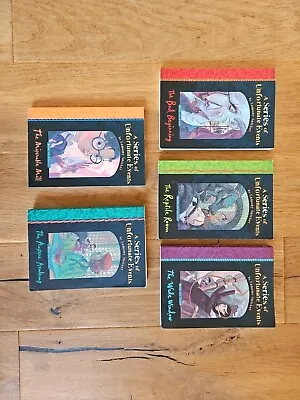 A Series Of Unfortunate Events By Lemony Snicket 1-5 Set Lot Paperback  • £14
