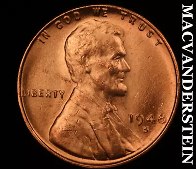 1948-S Lincoln Wheat Cent - Choice Gem Brilliant Uncirculated  No Reserve #U7914 • $0.99