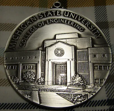 $25 • Buy 2017 MICHIGAN STATE UNIVERSITY AWARD 2.5  Looped Silver-plated Bronze MACO Medal