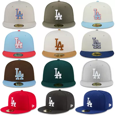 NEW ERA NEWERA Los Angeles Dodgers Baseball Cap Basic 59FIFTY 2024 LA Fitted Hat • $17.99