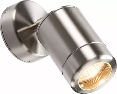 £42.98 • Buy Knightsbridge Stainless Steel Modern Outdoor Adjustable Wall Light Fitting GU10