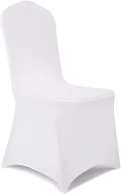 £139.99 • Buy 100 Spandex Wedding Dining Room Chair Covers Slip SEAT Cover Stretch Removable