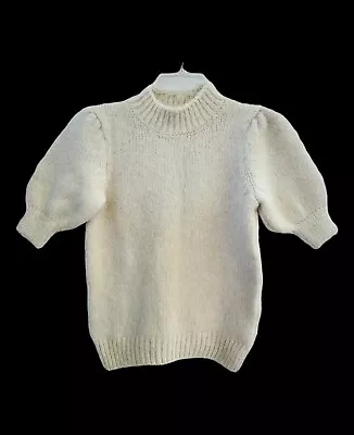 Vero Moda Women's Marled Knit High Neck Pullover Sweater With Puff Sleeves Sz XS • $19