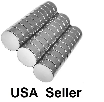 Lot 100 50 8mm X 3mm Neodymium Disc Strong Rare Earth N50 Small Fridge Magnet • $9.99