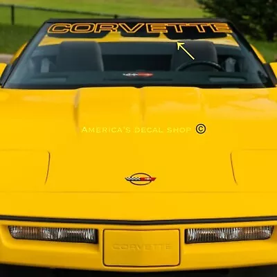 OEM Chevrolet Corvette Pace Car 42” Outline Windshield Banner Decal New 1PC • $49.99