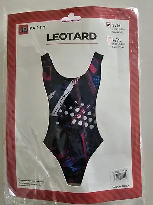 80s Pink Grid Print Leotard • $15