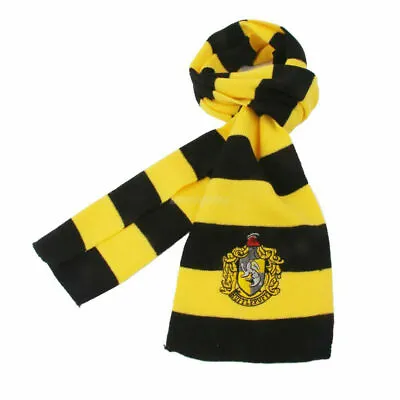 $9.69 • Buy Harry Potter Hufflepuff House Cosplay Knit Wool Costume Scarf Halloween Costume
