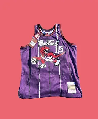 Mitchell & Ness Toronto Raptors Vince Carter Purple Jersey Swingman Men XL 98-99 • $60