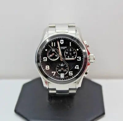 Victorinox Swiss Army Maverick Black Dial Steel Men's Watch • $199