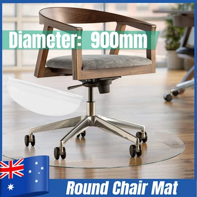 $23.48 • Buy 90cm Chair Mat Carpet Hard Floor Protectors PVC Home Office Room Computer Mats 