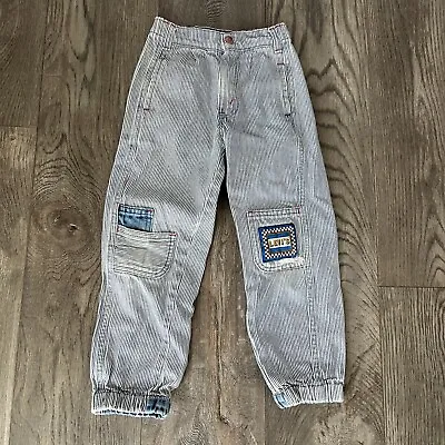 Vintage LITTLE LEVI’S Hickory Railroad Stripe Jeans Retro Pants Boys 7 • $29.99