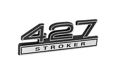 Ford Mustang Black & Chrome 427 427ci Stroker Fender Emblem Badge 4  X 1.5  • $12.13