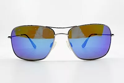 Maui Jim Silver Tortoise Wiki Wiki Sunglass MJ-246-17 59-17-120 Blue Lens 7864 • $74.99