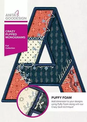 Crazy Puffed Monogram Anita Goodesign Embroidery Machine Design CD NEW • $26.99