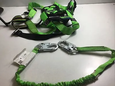 MILLER ULTRA BODY HARNESS L/XL Honeywell HI VISION DURAFLEX & Maynard Lanyard • $249.99