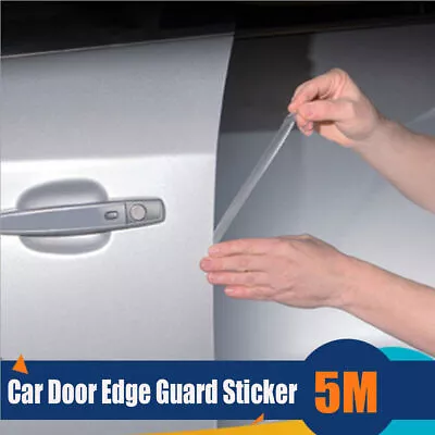 Car Door Edge Scratch Guard Strip Trim Protector Strip Sticker Clear Accessories • $7.46