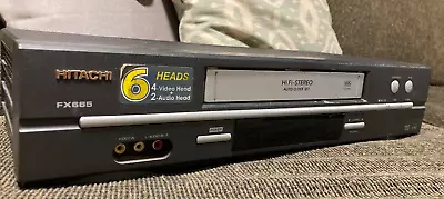 Hitachi VT-FX665A VHS VCR 6-Head Video Cassette Recorder Hi-Fi Stereo Tested • $29.99
