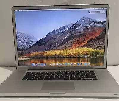 Apple Macbook Pro 17  A1297 2011 I7 2.4GHz 500GB SSD 16GB High Sierra Good • $314.99