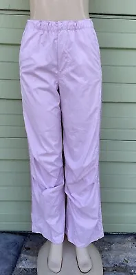 NEW ZARA Bubble Gum Light Pink Nylon Blend Pants Trousers Waist 26  Size XS 7934 • $31.99