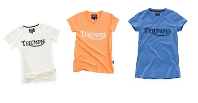 £15 • Buy Triumph Ladies Vintage T-Shirt White Orange Pink