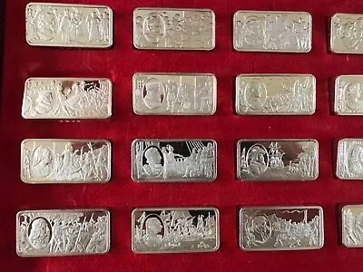£2450 • Buy 1000 Years Of British Monarchy Sterling Silver 50 Ingot Boxed Set By John Pinche