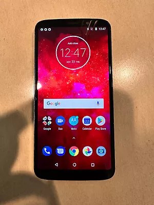 Motorola Moto Z3 Play 64GB (XT1929-4) Indigo GSM #106 • $29.99