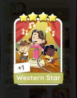 Monopoly Go -  4 Star Sticker🌟🌟🌟🌟 Western Star • $3.85