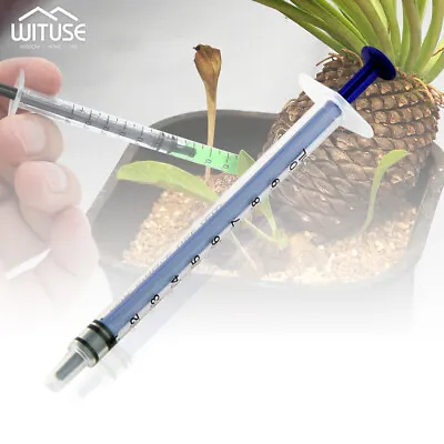 $4.42 • Buy 1-50mL Disposable Injector Syringe Plastic Lab Nutrient Hydroponics Ink Mixing