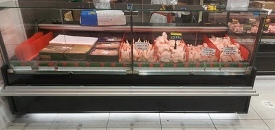 £3800 • Buy 2.5m Serve Over Counter Meat Display Dynamic Cooling Black Chiller Deli Fridge