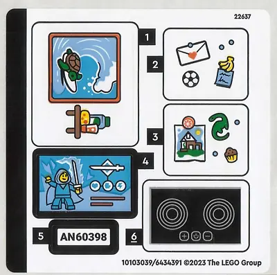 LEGO FAMILY HOUSE & ELECTRIC CAR 60398 STICKER SHEET ONLY From Set New • $5.24