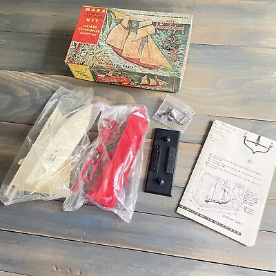 Vintage 1960 Marx Armed Schooner Sandpiper Ship Model Kit - Complete (OO) • $39.99