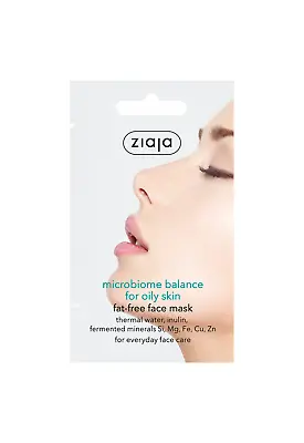 Ziaja Microbiome Balance Face Mask For Oil Skin 7Ml OFFICIAL UK • £5.10