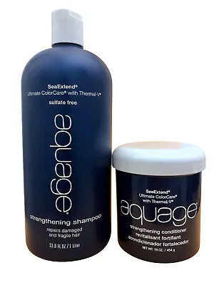 Aquage Strengthening Shampoo 33.8 OZ & Conditioner 16 OZ Set • $43.20