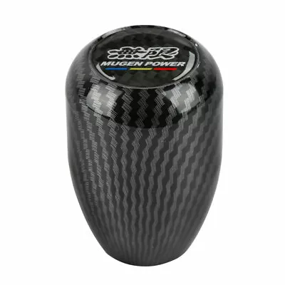 MUGEN Aluminum Carbon Fiber Look Manual Gear Shift Knob Shifter Universal  • $16.88