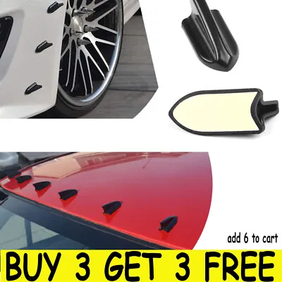 $6.28 • Buy Car Roof Shark Fins Spoiler Wing Kit Vortex Generator EVO Style Universal LK