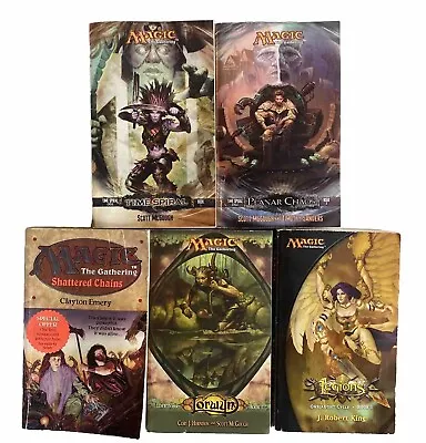 Magic The Gathering Lot 5 Books From Onslaught Lorwyn Spiral Cycle Shattered Set • $35