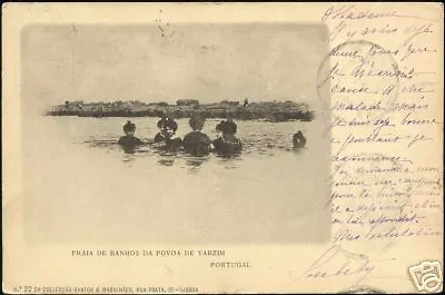 Portugal Praia De Banhos Da Povoa De Varzim 1903 Stamp • $24.99